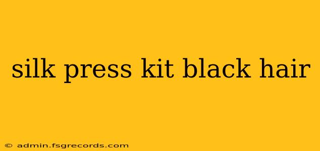 silk press kit black hair