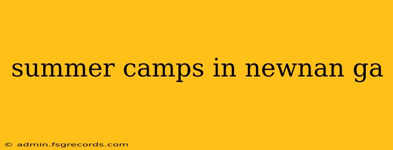 summer camps in newnan ga