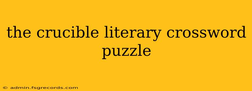 the crucible literary crossword puzzle