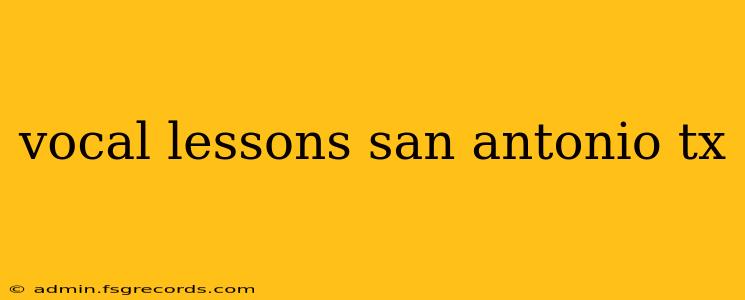 vocal lessons san antonio tx