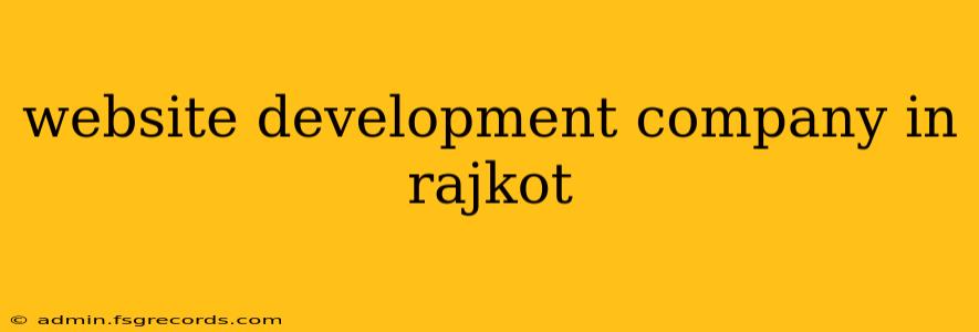 website development company in rajkot