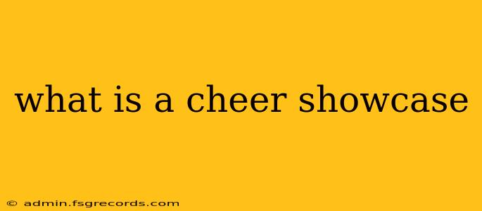 what is a cheer showcase