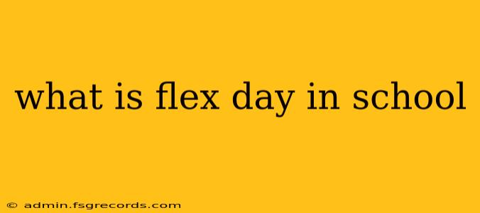 what is flex day in school