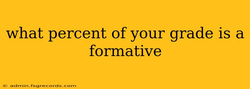 what percent of your grade is a formative