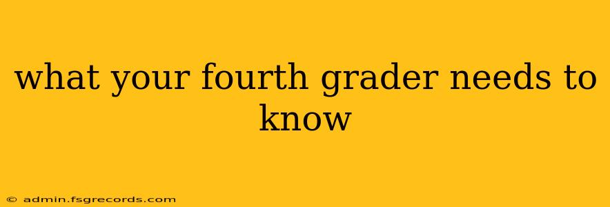 what your fourth grader needs to know