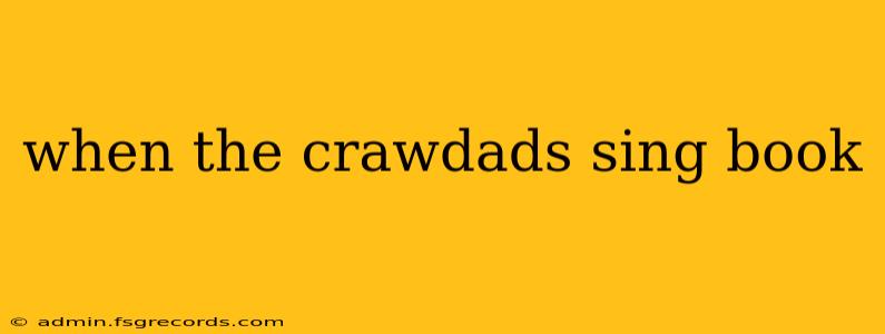 when the crawdads sing book