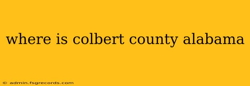 where is colbert county alabama