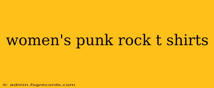 women's punk rock t shirts